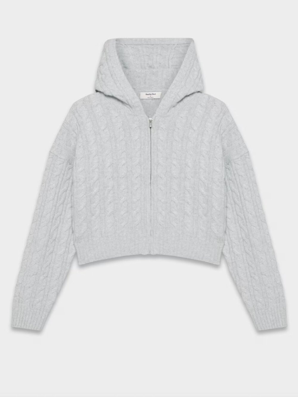 Aritzia Sunday Best Octavia Zip Hoodie ------ heather chrome, Size L